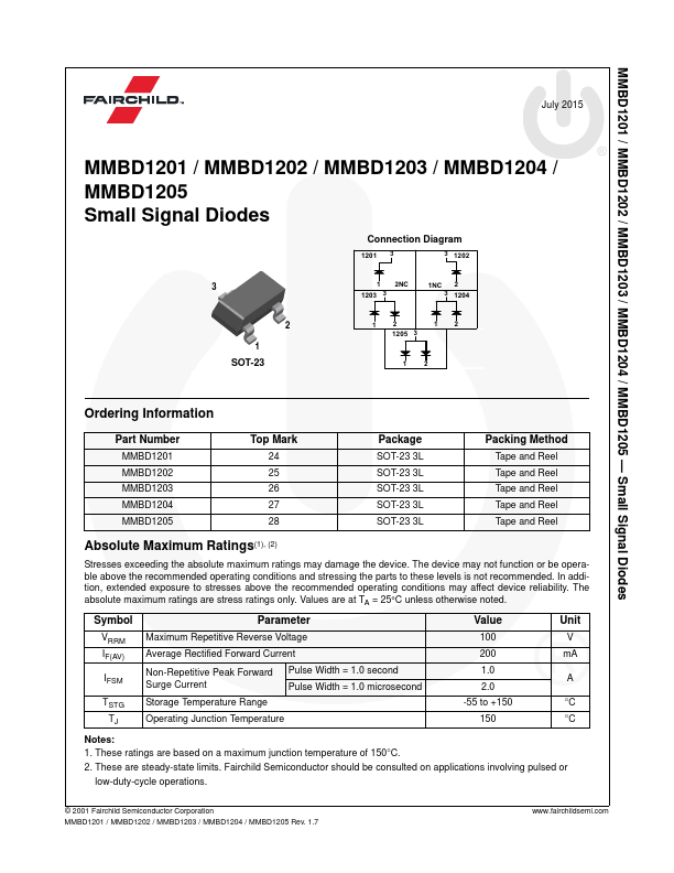 MMBD1202 Fairchild Semiconductor