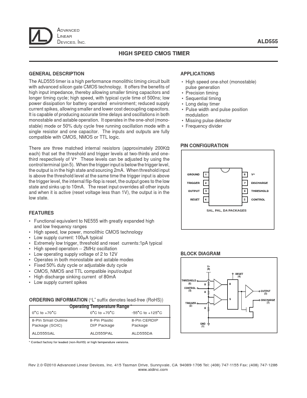<?=ALD555?> डेटा पत्रक पीडीएफ