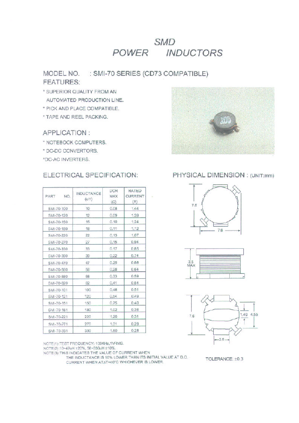 SMI-70-101