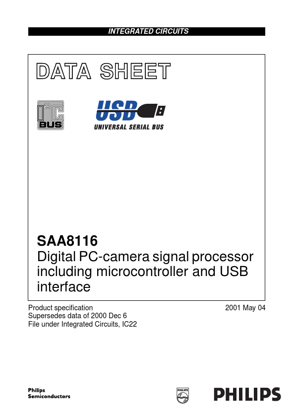 <?=SAA8116?> डेटा पत्रक पीडीएफ