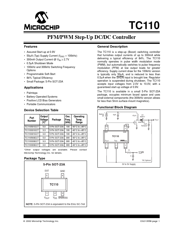 TC110 Microchip