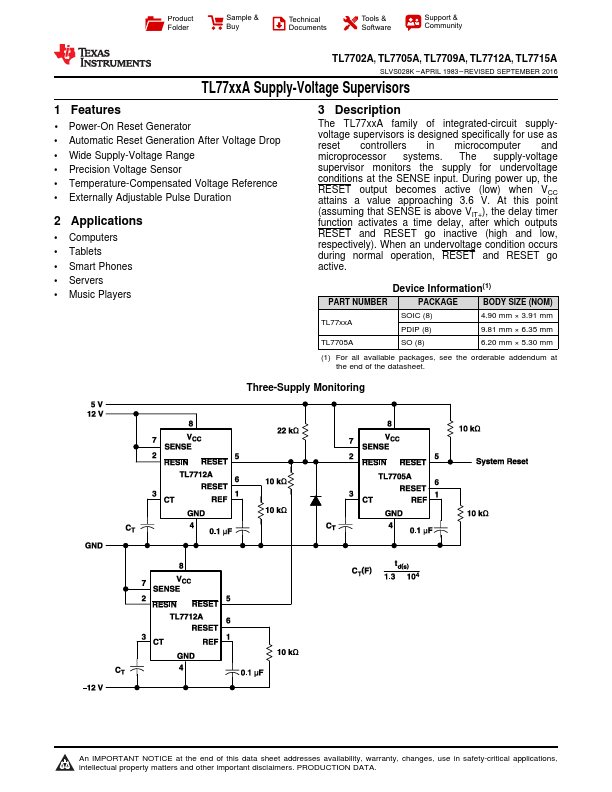 TL7712A Texas Instruments