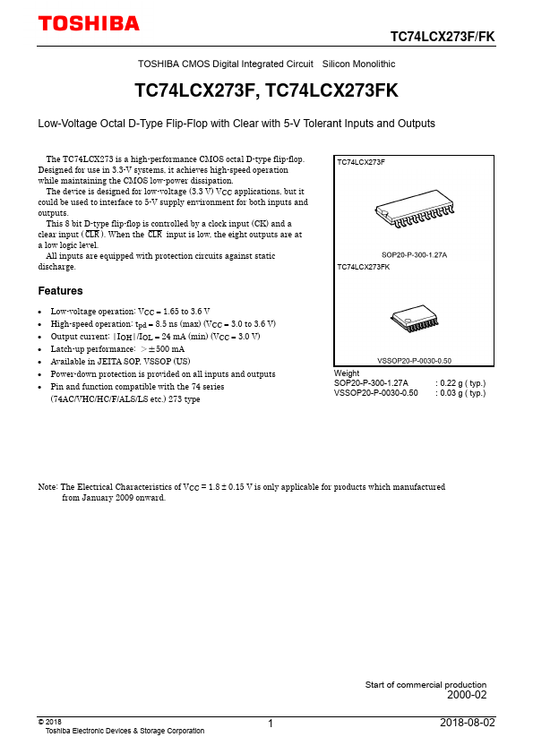 TC74LCX273FK