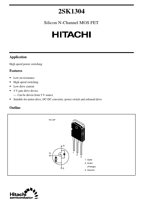 2SK1304 Hitachi Semiconductor