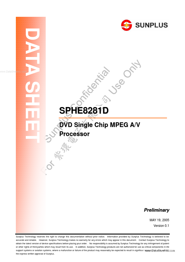 SPHE8281D Sunplus