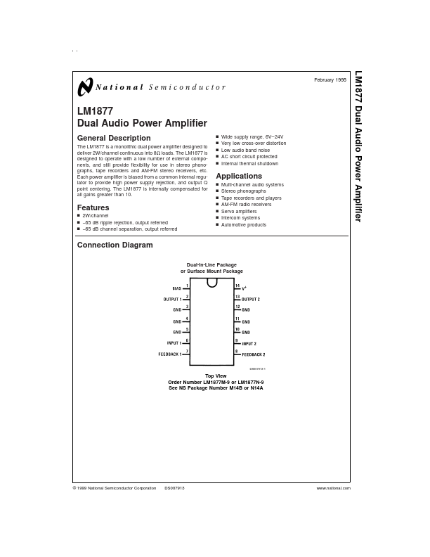 LM1877 National Semiconductor