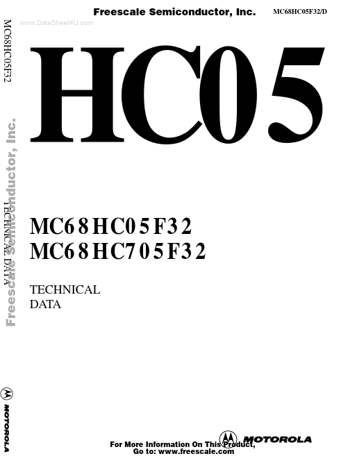 MC68HC05F32 Freescale Semiconductor
