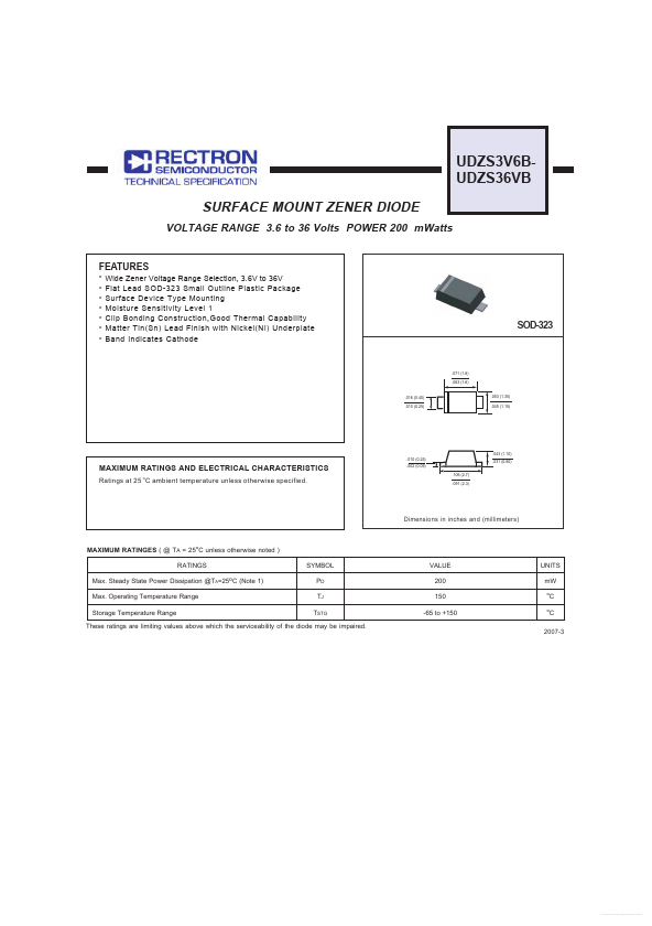 UDZS15VB Rectron