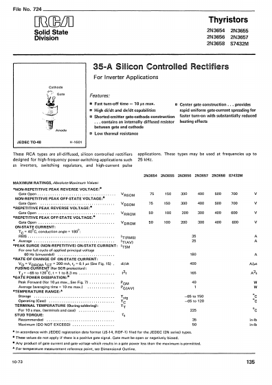 2N3654 RCA