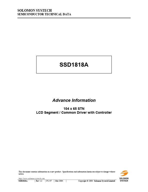 SSD1818A ETC