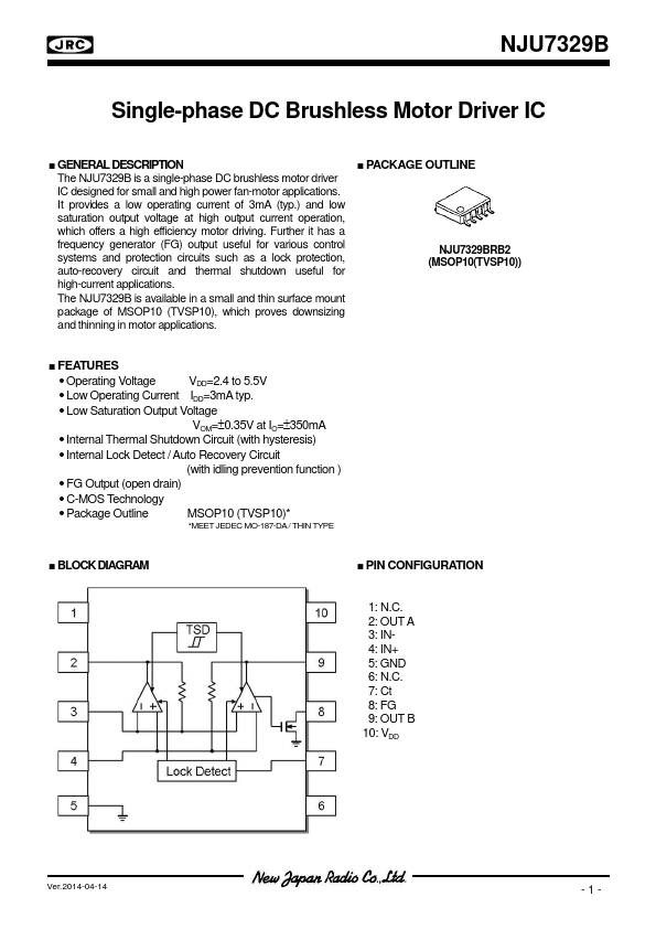 NJU7329B JRC