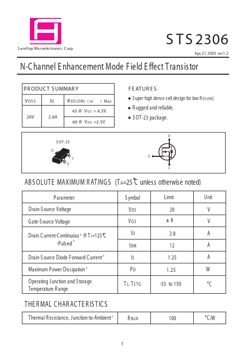 STS2306 SamHop Microelectronics