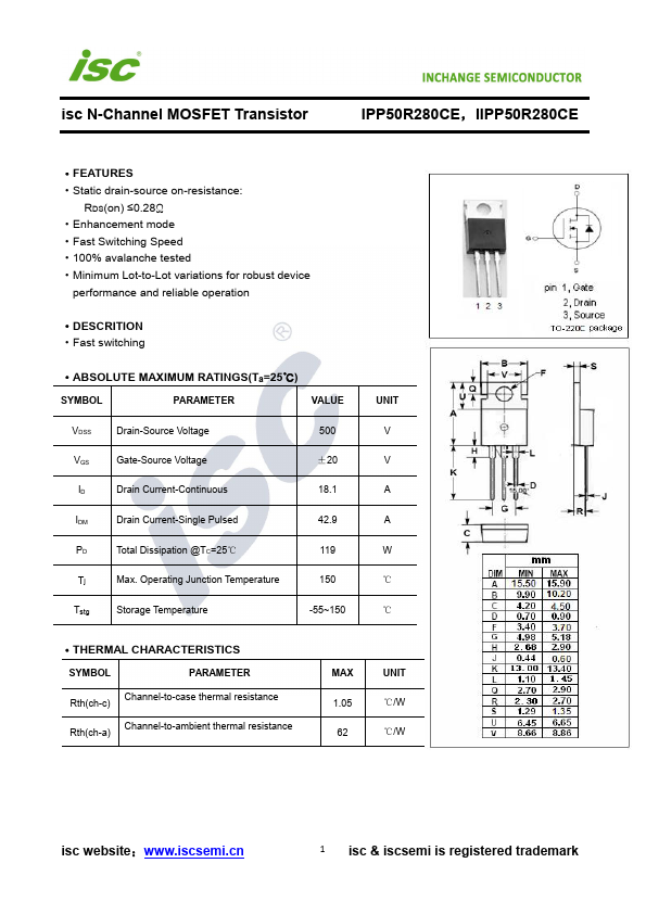 IPP50R280CE