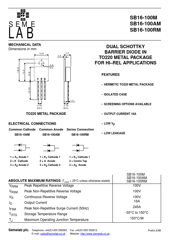 SB16-100RM