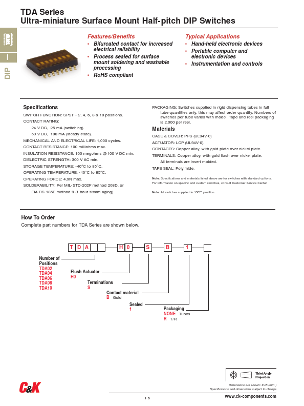 TDA04H0SB1 C&K