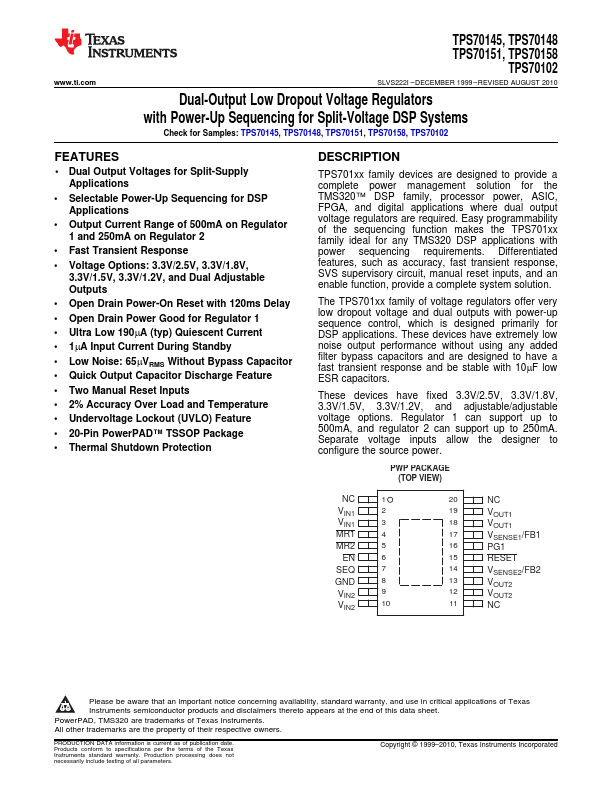 TPS70151 Texas Instruments