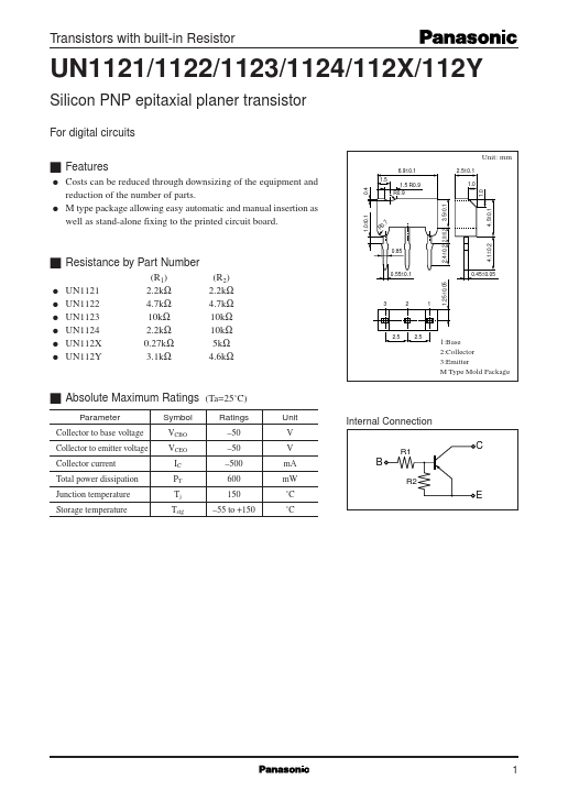 UN112X Panasonic Semiconductor