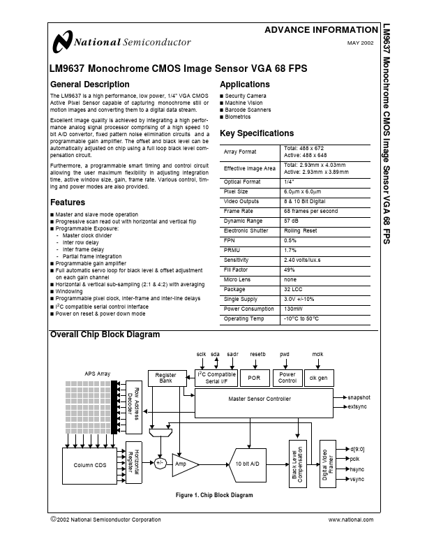 LM9637 National Semiconductor