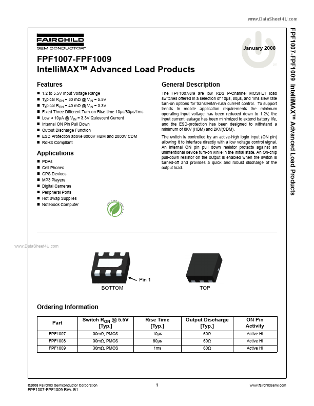 FPF1008 Fairchild Semiconductor
