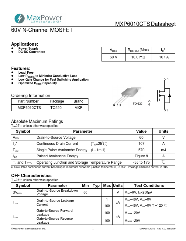 <?=MXP6010CTS?> डेटा पत्रक पीडीएफ