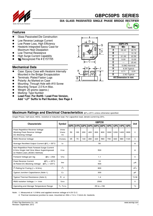 GBPC5001PS