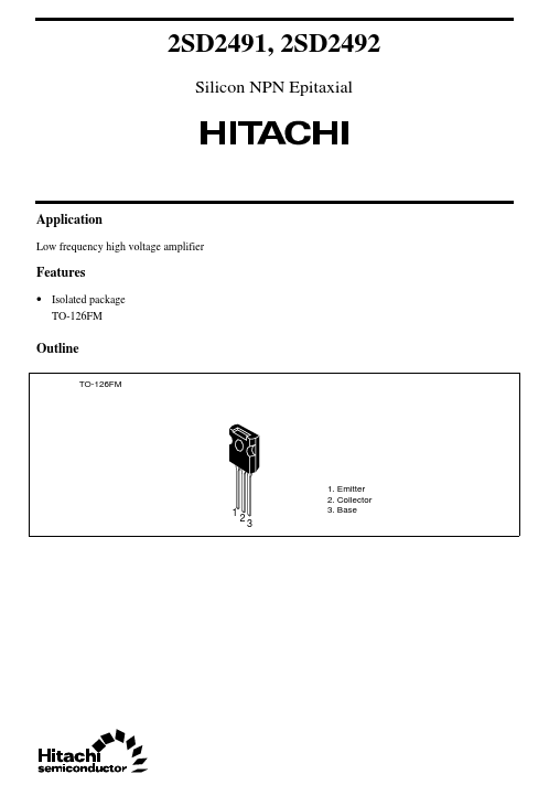 2SD2491 Hitachi Semiconductor