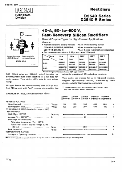 D2540B-R RCA