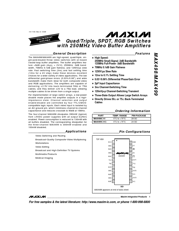 MAX499 Maxim
