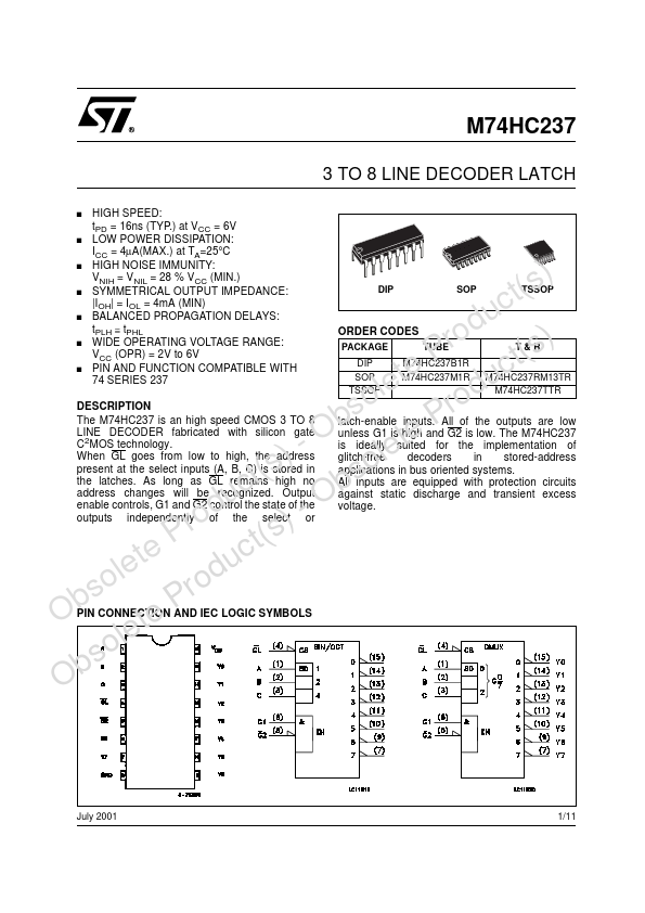 M74HC237 ST Microelectronics