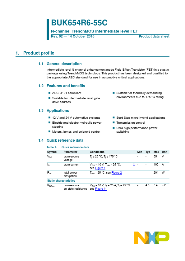 <?=BUK654R6-55C?> डेटा पत्रक पीडीएफ