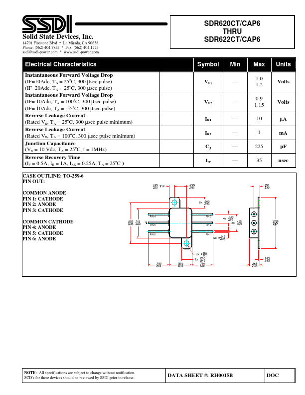 SDR620CAP6