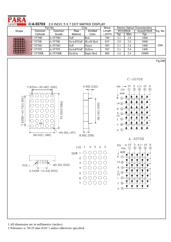 <?=A-5570Y?> डेटा पत्रक पीडीएफ