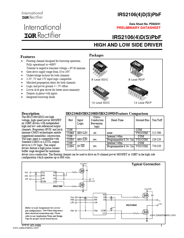 IRS2106SPBF