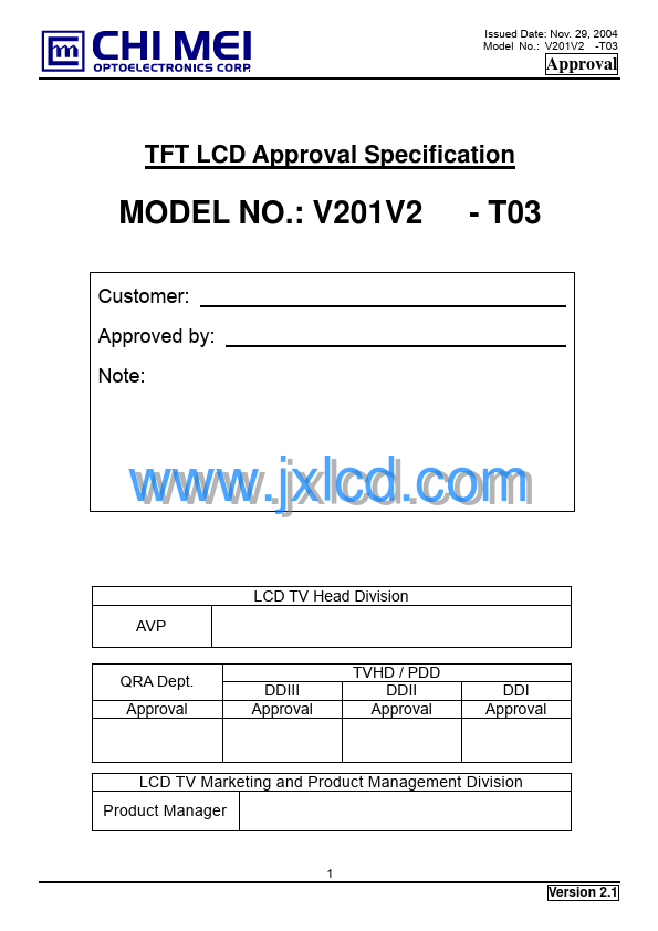 V201V2-T03 CHI MEI