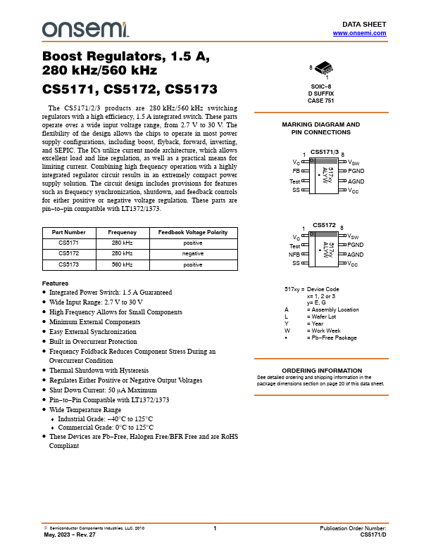 CS5173 ON Semiconductor