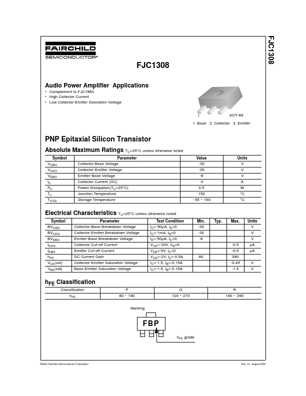 <?=FJC1308?> डेटा पत्रक पीडीएफ