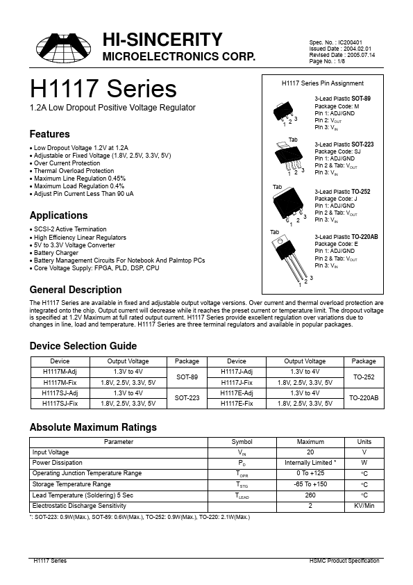 H1117SJ-Fix