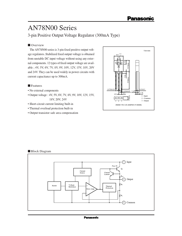 AN78N08 Panasonic Semiconductor