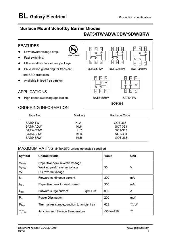 BAT54SDW