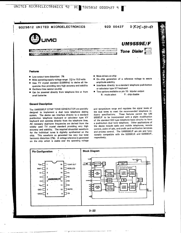 UM9559E UMC Corporation