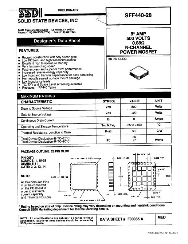 SFF440-28 SSDI