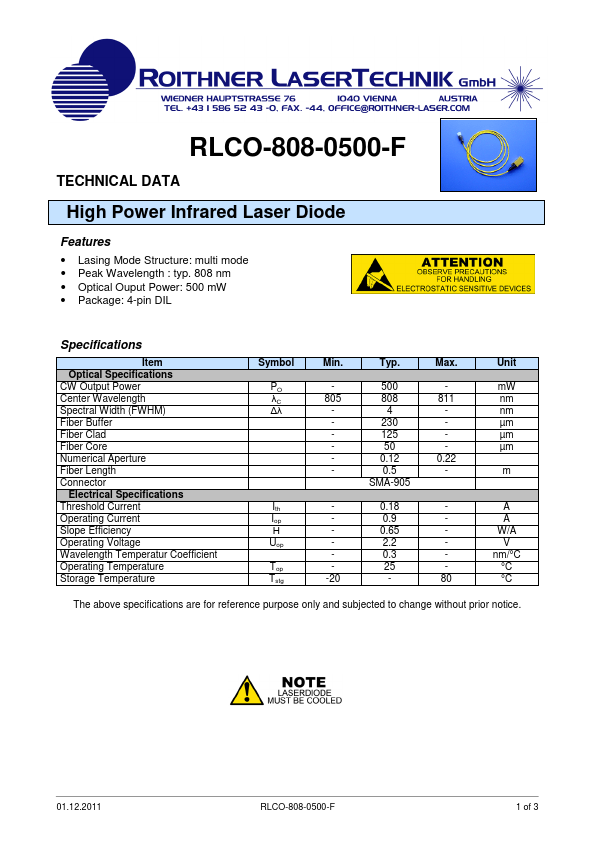 <?=RLCO-808-0500-F?> डेटा पत्रक पीडीएफ