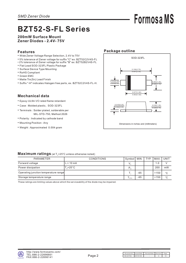 BZT52C10S-FL