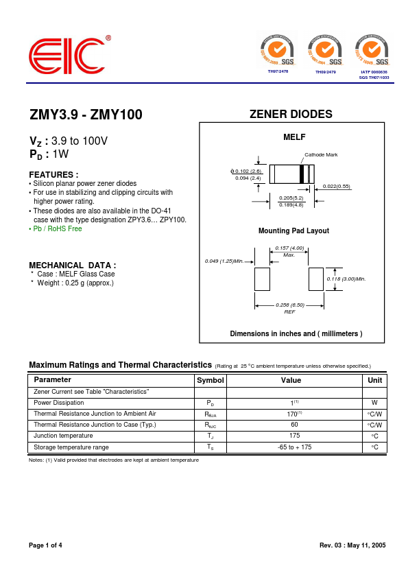 <?=ZMY30?> डेटा पत्रक पीडीएफ