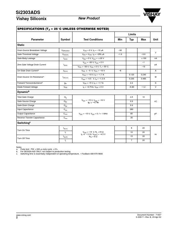 SI2303ADS