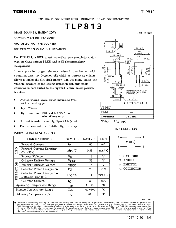 TLP813 Toshiba Semiconductor