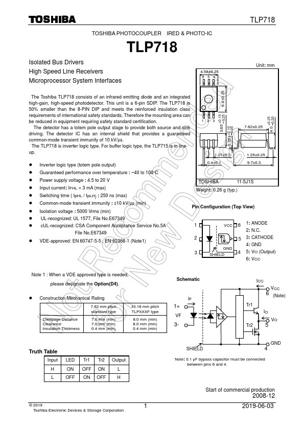 TLP718 Toshiba