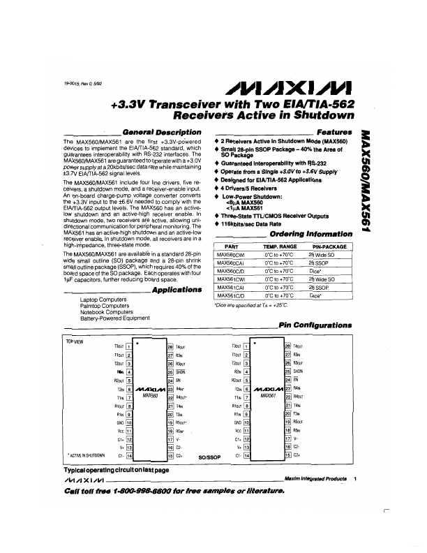 MAX561 Maxim