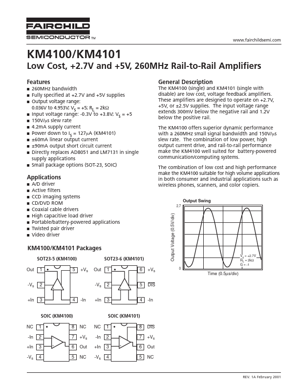 KM4100 Fairchild Semiconductor