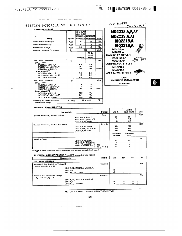 MD2219AF Motorola